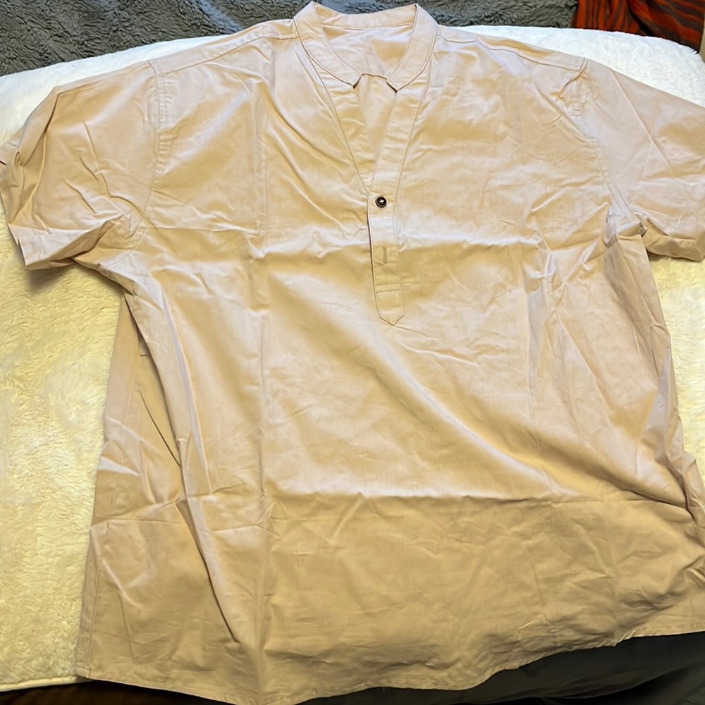 Mens linen polo shirt